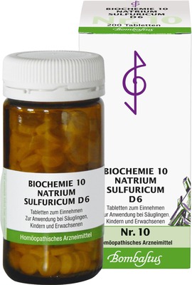 BIOCHEMIE 10 Natrium sulfuricum D 6 Tabletten