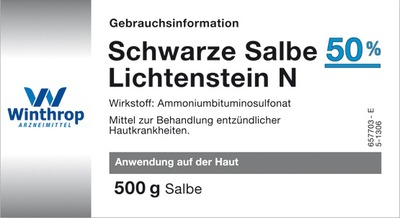 Schwarze Salbe 50 Lichtenstein N 500 G Sanicare