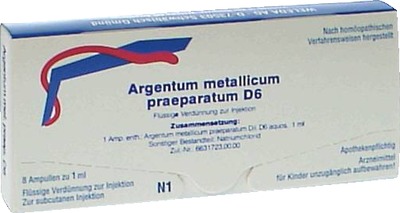 WELEDA ARGENTUM METALLICUM praeparatum D 6 Ampullen