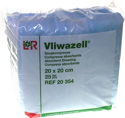 VLIWAZELL Saugkompressen 20x20 cm unsteril