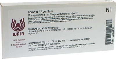Bryonia Aconitum Ampullen