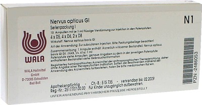 Nervus opticus GL Serienpackung 1 Ampullen