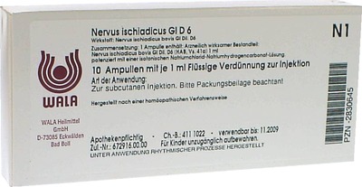 Nervus ischiadicus Gl D6 Ampullen