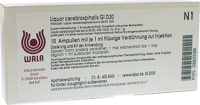 Liquor cerebrospinalis GL D 30