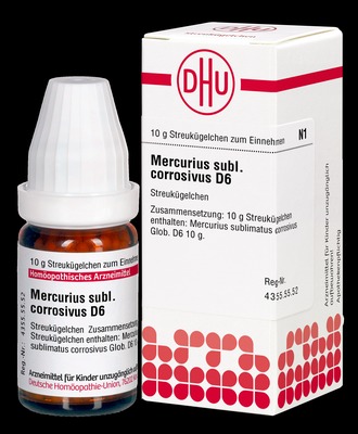 MERCURIUS SUBLIMATUS corrosivus D 6 Globuli
