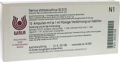 NERVUS STATOACUSTICUS GL D 12 Ampullen