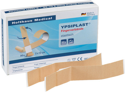 FINGERVERBAND Ypsiplast 2x18 cm elastisch haut