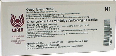 Corpus luteum Gl D30 Ampullen