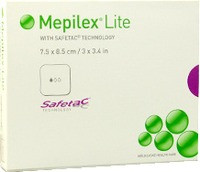 MEPILEX Lite Schaumverband 7,5x8,5 cm steril