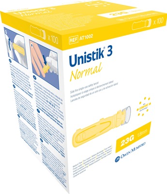 UNISTIK 3 Normal 1,8 mm Eindr.Tiefe Stechhilfe