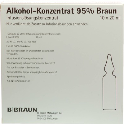 ALKOHOL 95% Infusionslösungskonzentrat