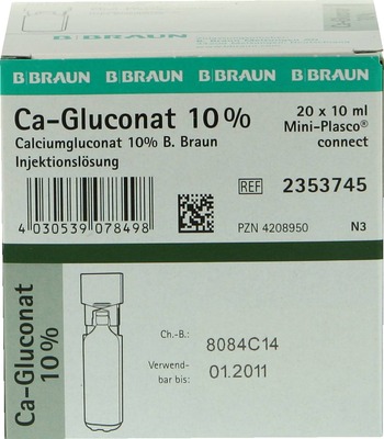 CALCIUMGLUCONAT 10% MPC Injektionslösung