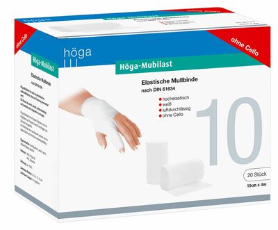 HÖGA MUBILAST Fixierbinde 10 cmx4 m o.Cellophan