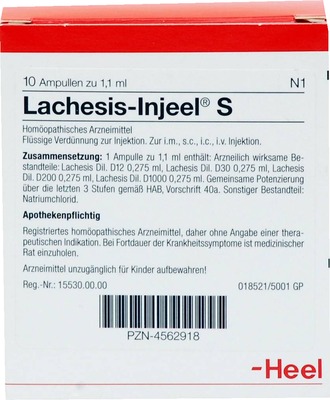 LACHESIS INJEEL S Ampullen