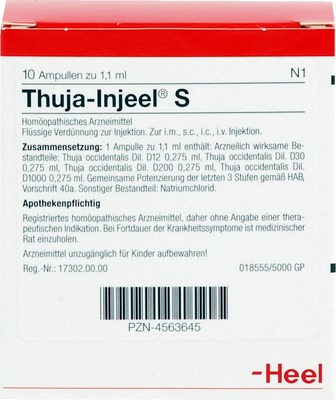 THUJA INJEEL S Ampullen