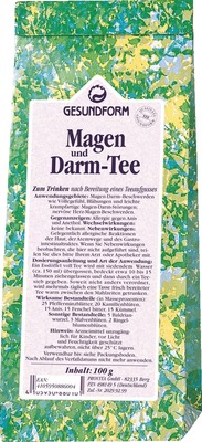 Gesundform Magen Und Darmtee 100 G Sanicare