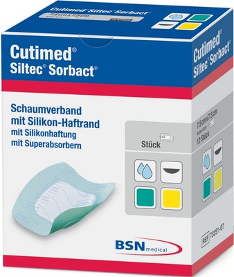 CUTIMED Siltec Sorbact PU-Verb.22,5x22,5 cm