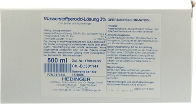 Wasserstoffperoxid-lösung 3% Standardzulassung