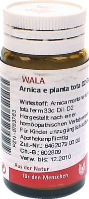 Arnica e planta tota D2 Globuli