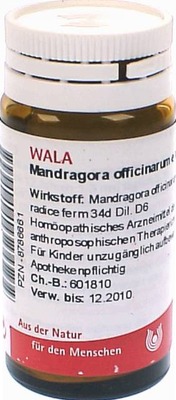Mandragora officinarum e radice D 6
