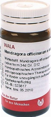 Mandragora officinarium e radice D12 Gl Globuli