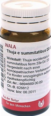 Thuja e summitatibus D3 Globuli