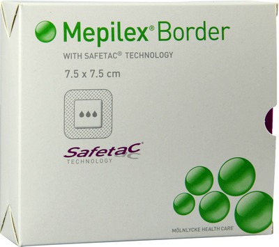 MEPILEX Border Schaumverband 7,5x7,5 cm