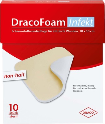 DRACOFOAM Infekt Schaumst.Wundauf.10x10 cm
