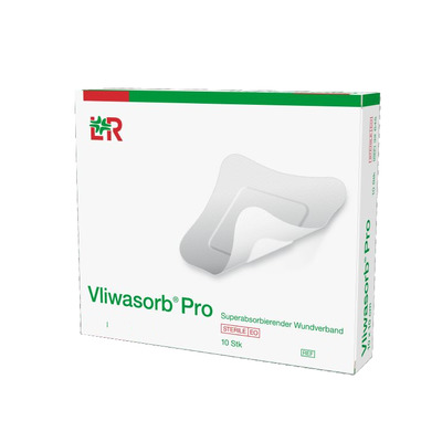 VLIWASORB Pro suberabsorb.Komp.steril 12,5x12,5 cm