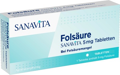 Folsäure Sanavita 5 mg