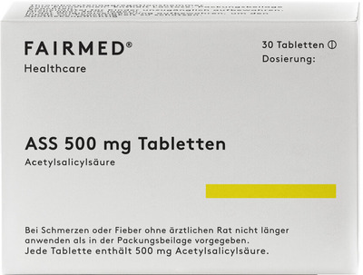ASS 500mg Tabletten Acetylsalicylsäure