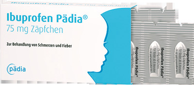 Ibuprofen Pädia 75 mg Zäpfchen